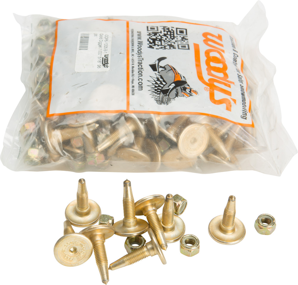 WOODYS GOLD DIGGER CARBIDE TRACTION MASTER STUD 1.005" 96/PK