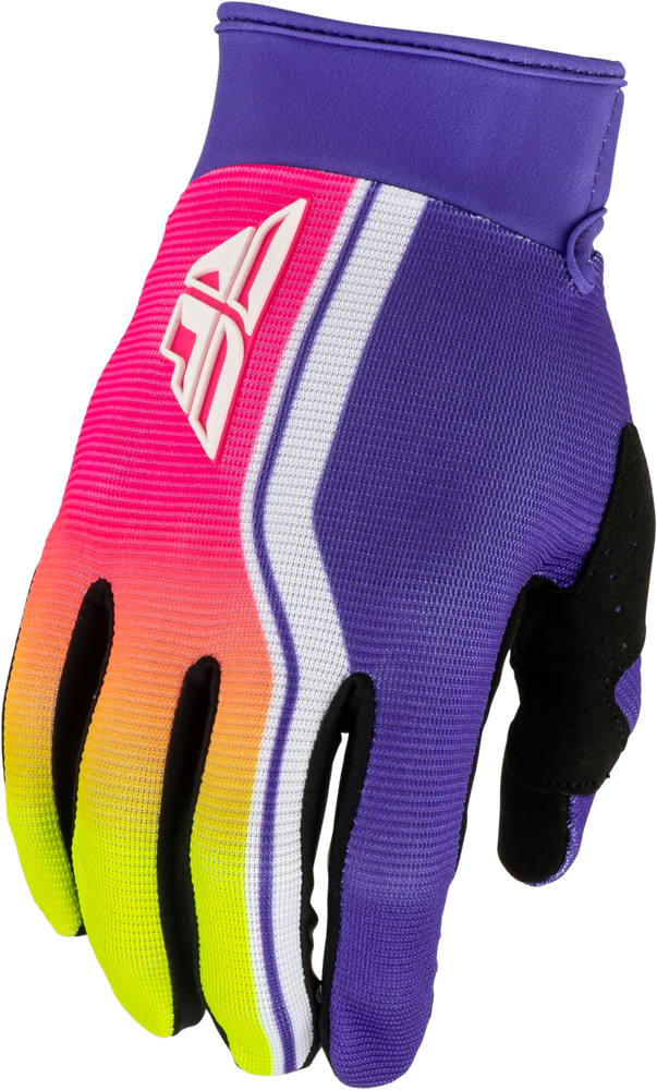 Fly Racing F-16 Raze Gloves (2027) — Purple/Red/Yellow