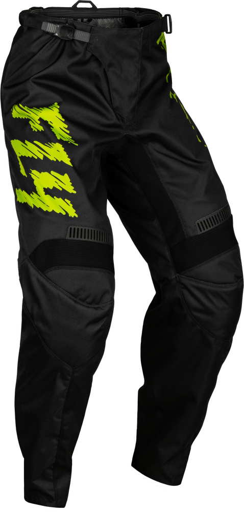Fly Racing F-16 Pant — Black/Neon Green/Light Grey