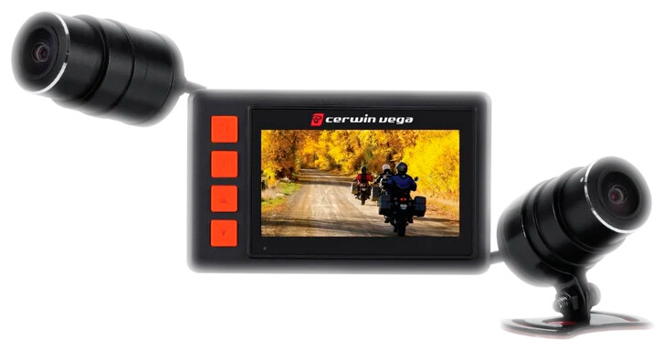 CERWIN VEGA DUAL CAMERA DVR FRONT/REAR