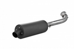 Mbrp Single Slip-On System W/ 4.25" Sport Muffler Blk