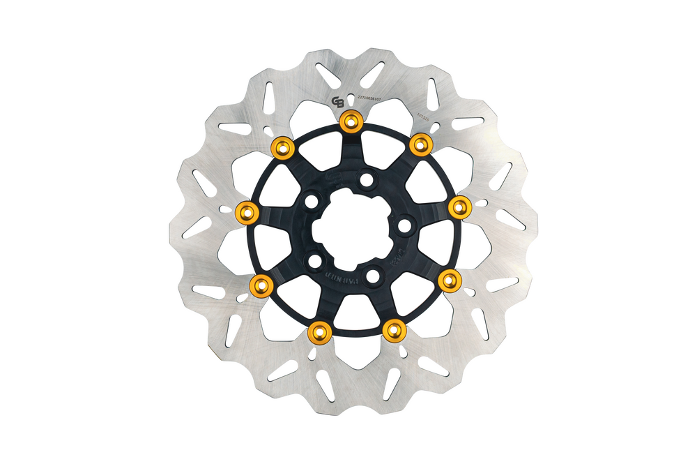 ROTOR 11.8" FLOATING WAVE RR BLACK/GOLD BUTTONS