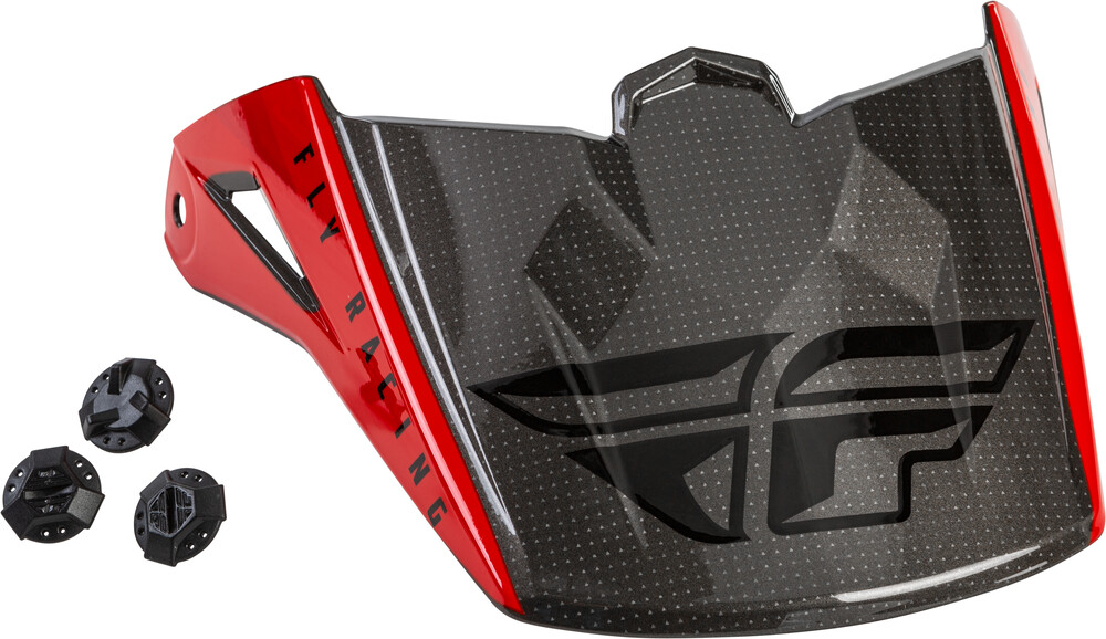 KINETIC STRAIGHT EDGE VISOR RED/BLACK/GREY