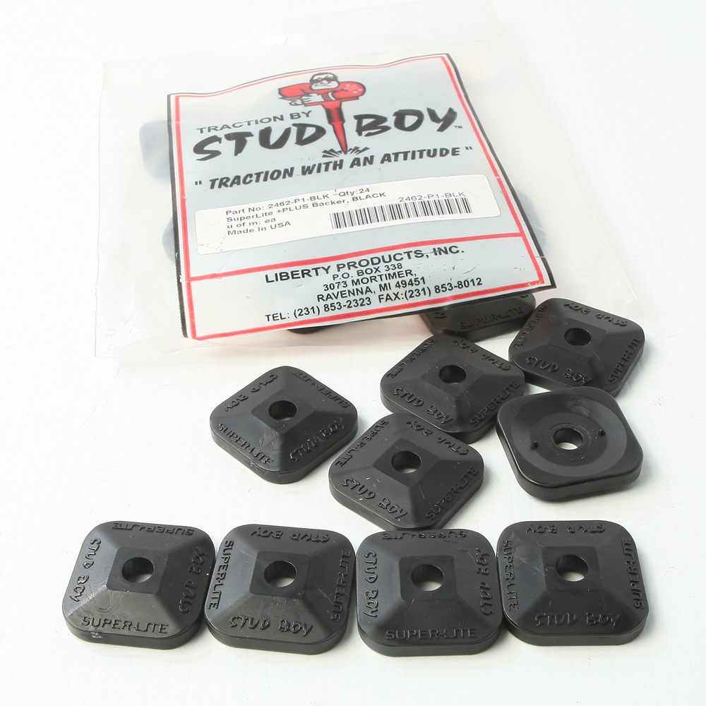 STUD BOY SUPER-LITE PLUS BACKERS BLACK 24/PK