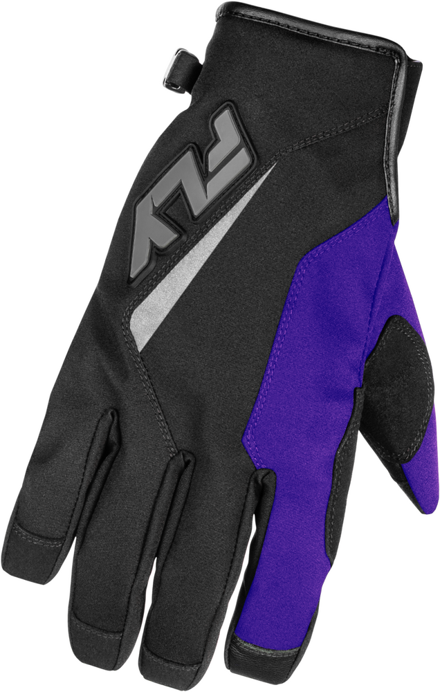 Fly Racing Title Gloves (2026) — Black/Purple/Grey