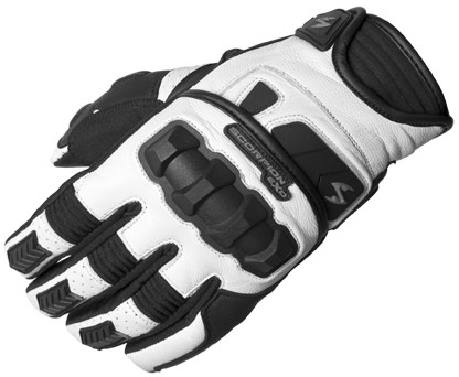SCORPION EXO KLAW II GLOVES WHITE MD