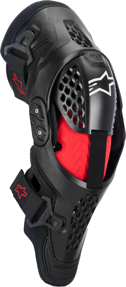 Alpinestars SX-1 Plasma Knee Protector — Black/Red/Cool Grey