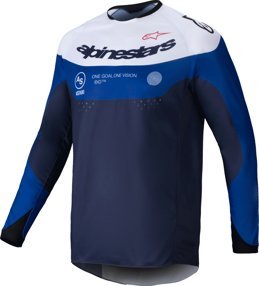 ALPINESTARS PRO-DURA JERSEY NAVY/BRIGHT BLUE/WHITE XL
