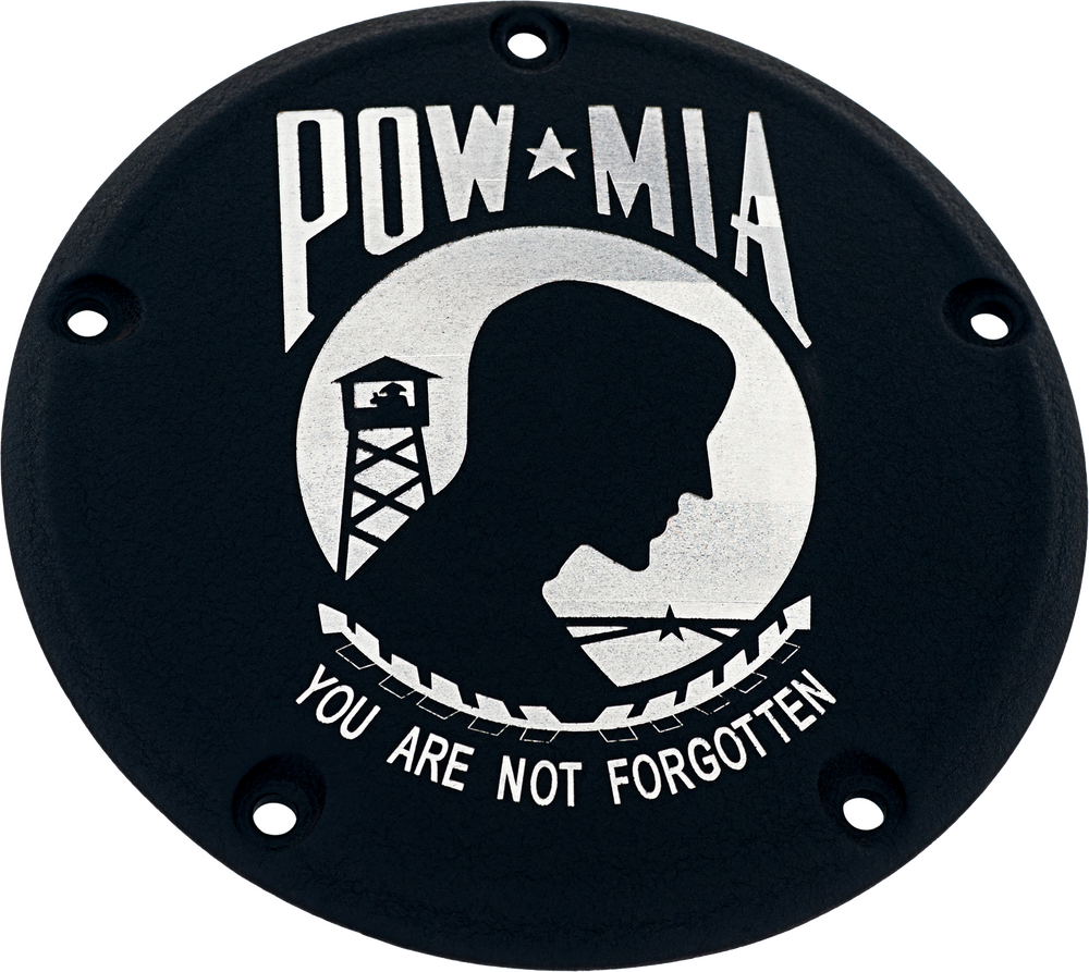 6   M8 SOFTAIL DERBY COVER POW-MIA BLACK