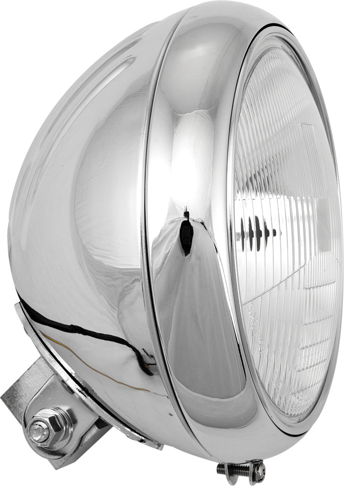 7" HEADLIGHT GROOVED 60/55W CHROME