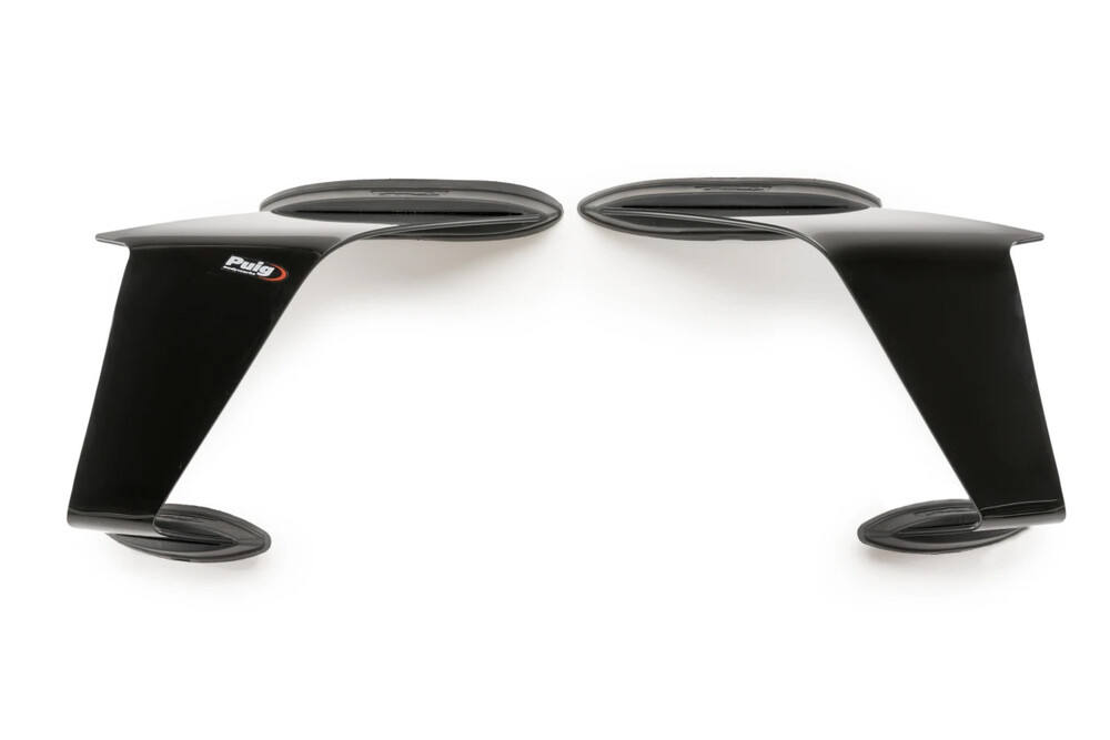 RACE SIDE SPOILERS BLACK KAW