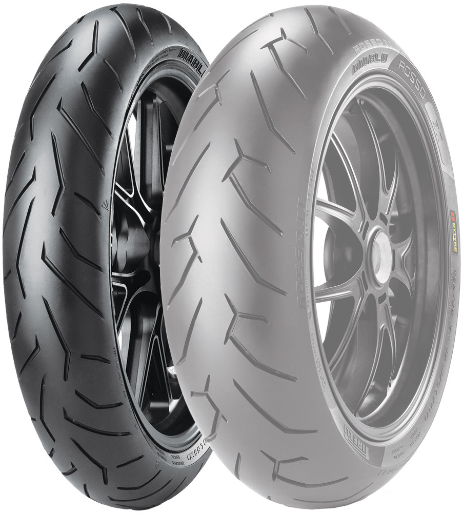 PIRELLI TIRE DIABLO ROSSO 2 FRONT 120/70ZR17 (58W) RADIAL