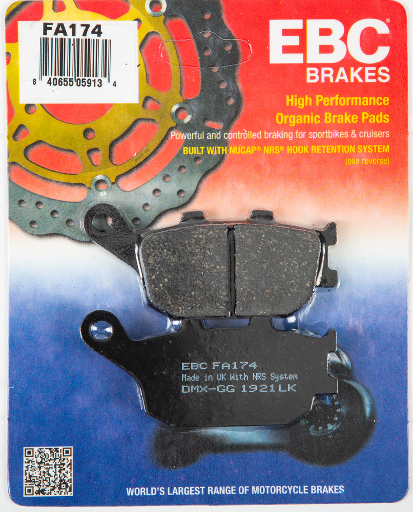 EBC FA174 Organic Rear Brake Pads