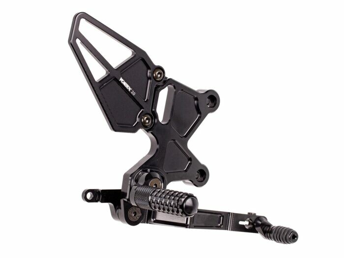 Vortex Rear Set Complete Blk Kaw