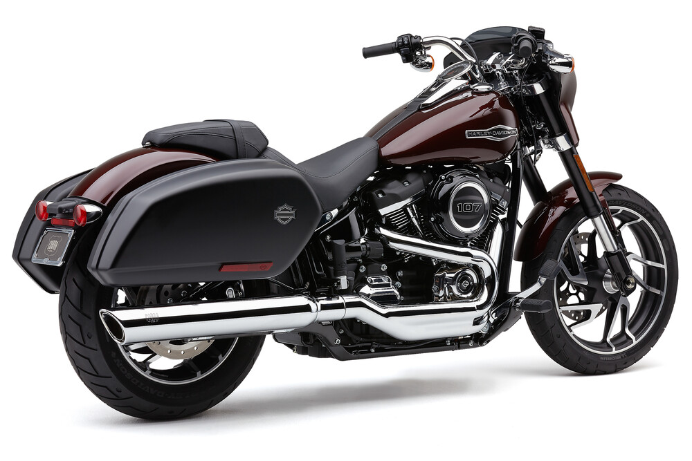 COBRA 909-TWINS 4" SLIP-ONS CHROME FLSB 18-22