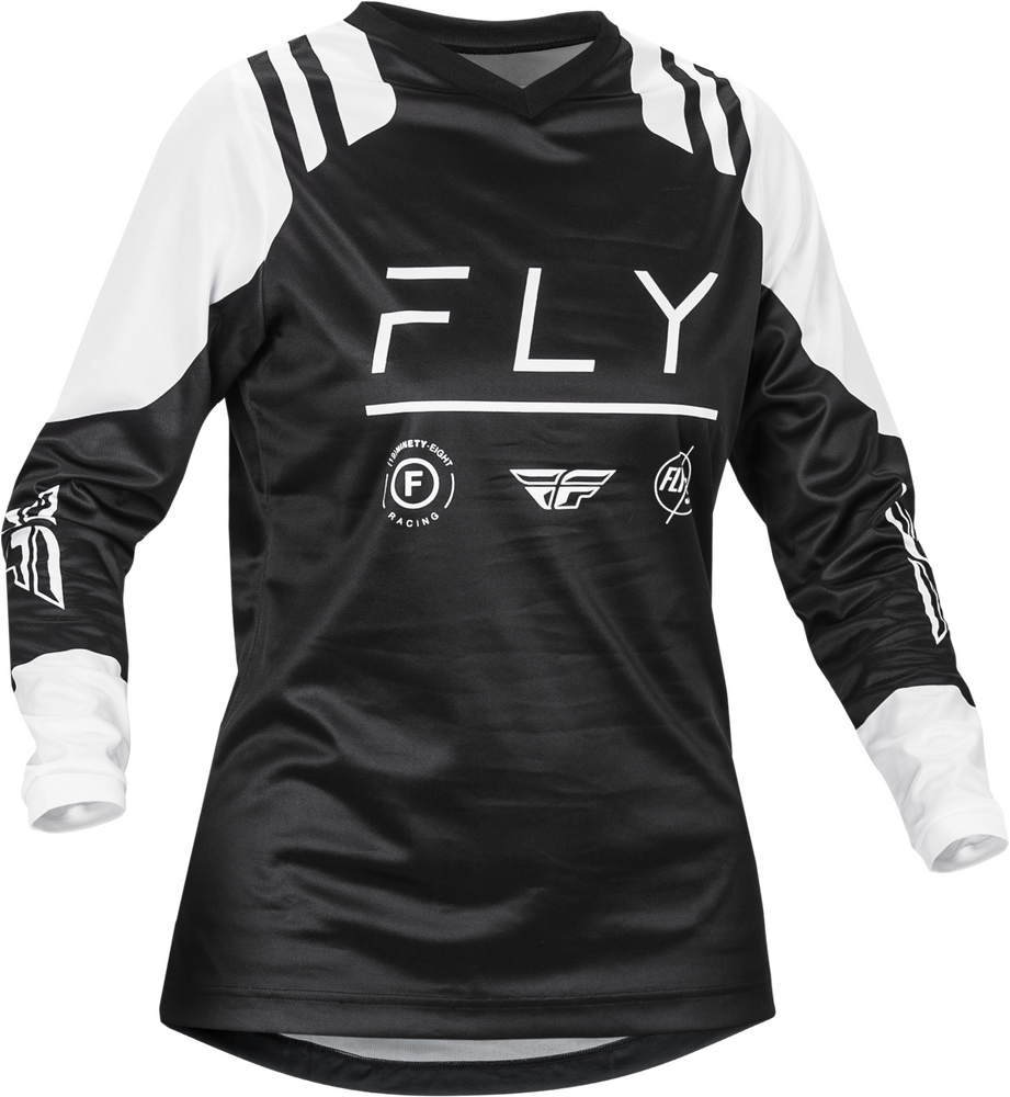 Fly Racing Women's F-16 Jersey — Black/White