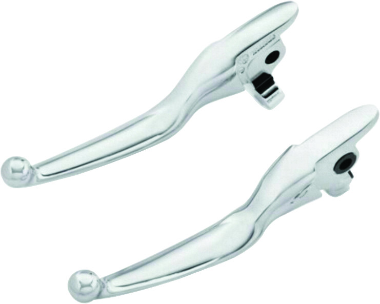 HARDDRIVE SMOOTH LEVER SET CHROME FLH/FLT 14-16 HYDRO CLUTCH