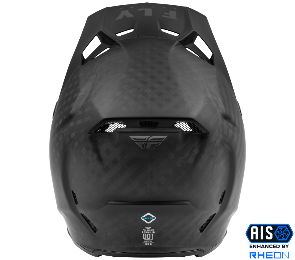 FLY RACING YOUTH FORMULA CARBON SOLID HELMET MATTE BLACK CARBON YL