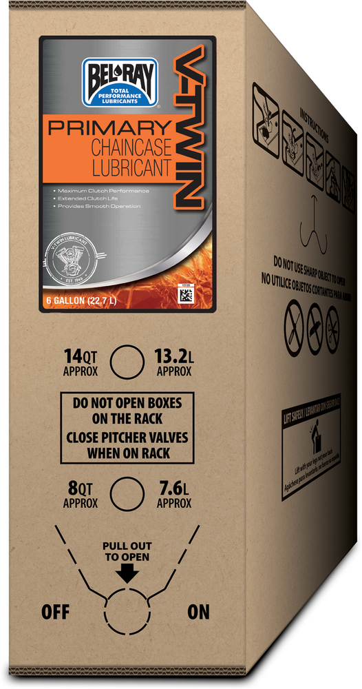 BEL-RAY V-TWIN PRIMARY CHAINCASE LUBE 6 GAL BIB