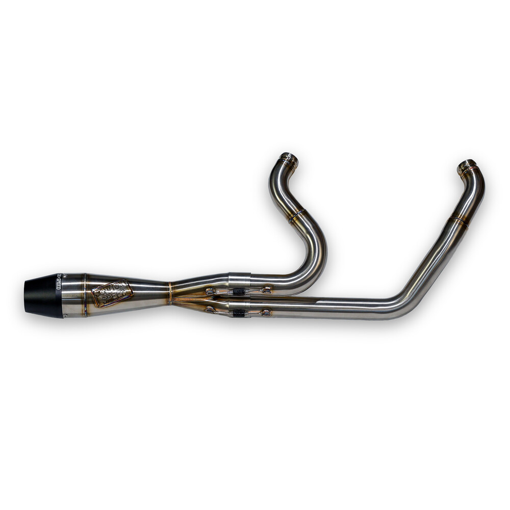 Sawicki Intmdtr M8 Softail Shorty Brushed Ss W/Black End Cap