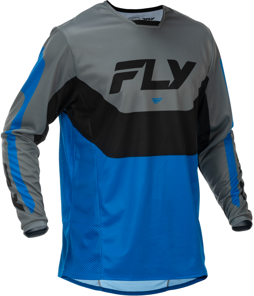 Fly Racing 2026 Kinetic Jersey — Blue/Grey/Black