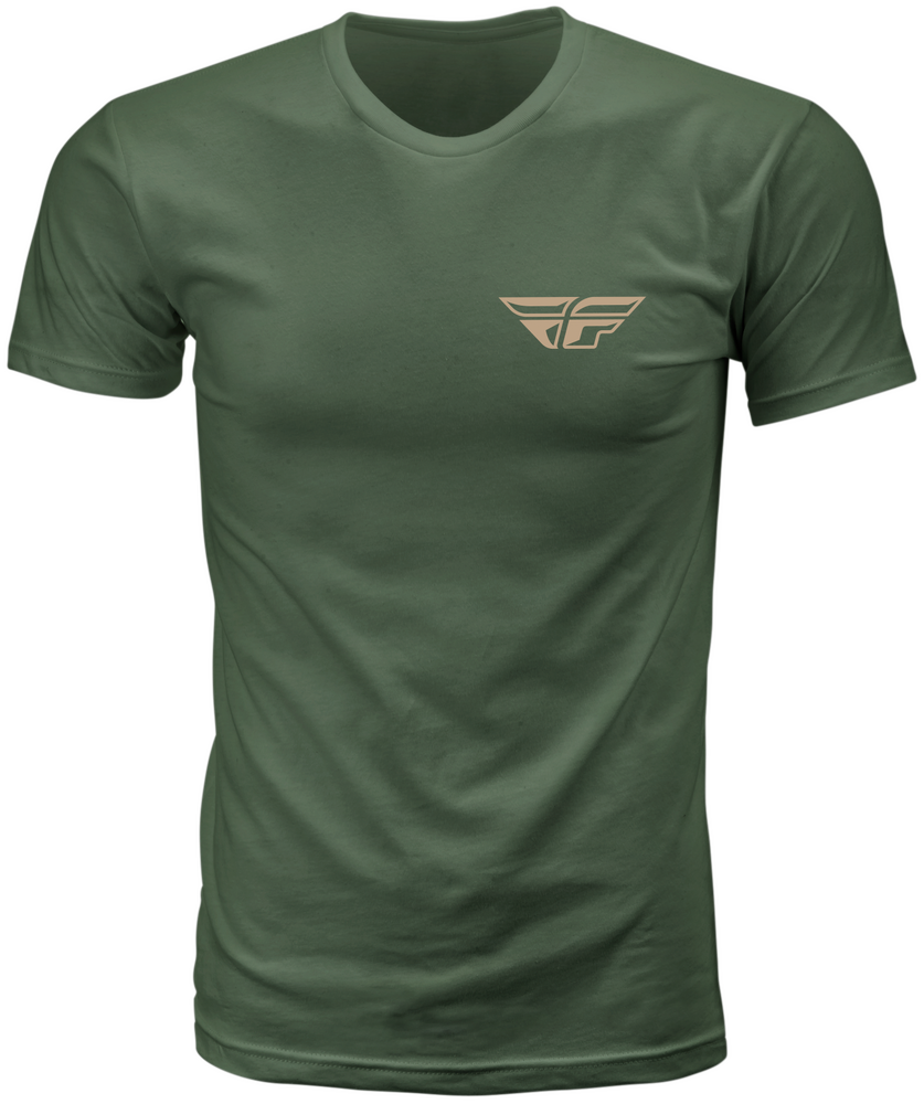 FLY STAPLE TEE GREEN MD