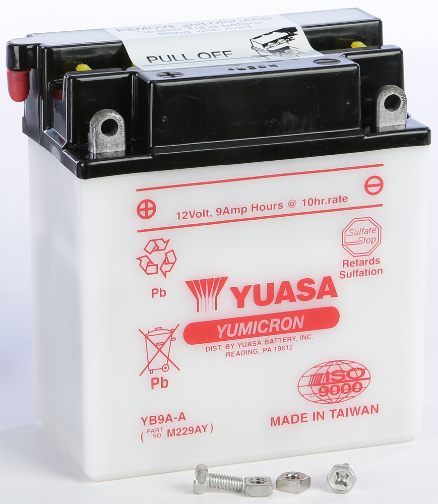 YUASA BATTERY YB9A-A CONVENTIONAL