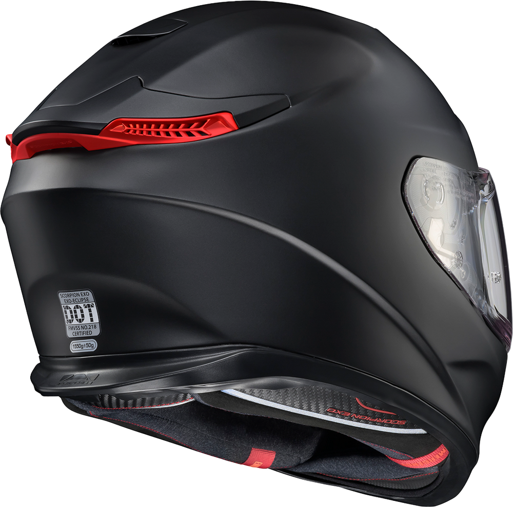SCORPION EXO EXO-ECLIPSE FULL FACE HELMET MATTE BLACK MD