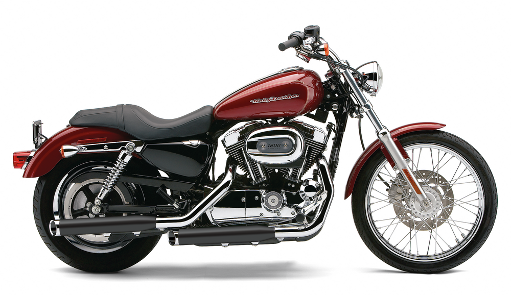 Cobra 3" Slip-Ons Black Sportster 14-24