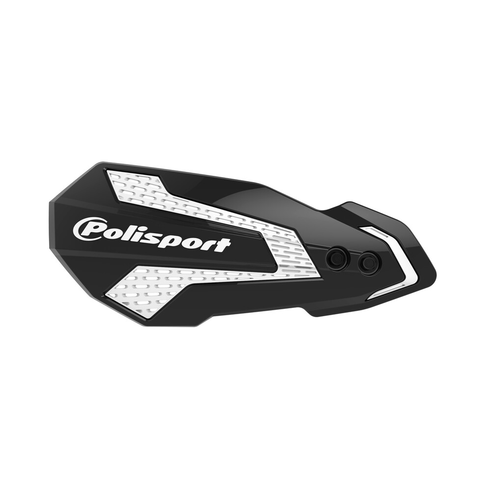 POLISPORT MX FLOW HANDGUARDS BLACK/WHITE