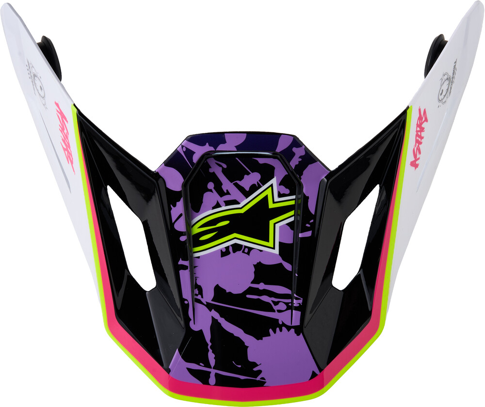 Alpinestars SM7 Blaster Helmet Visors (2027) — PURPLE/PINK/WHITE