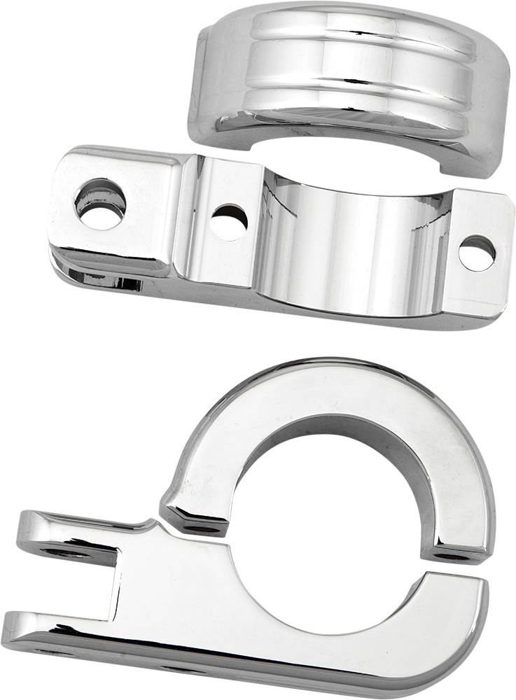 HARDDRIVE FOOTPEG MOUNT CLAMPS 1.5" BAR CHROME