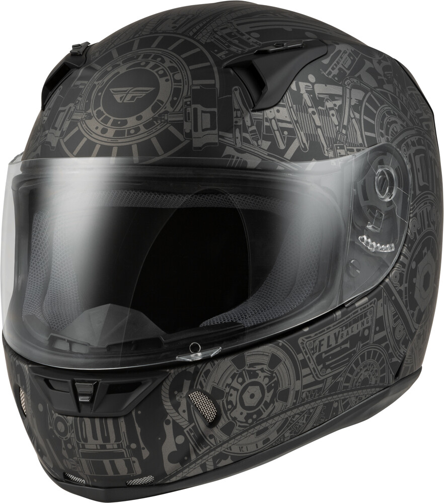 REVOLT MATRIX HELMET MATTE GREY/BLACK XL