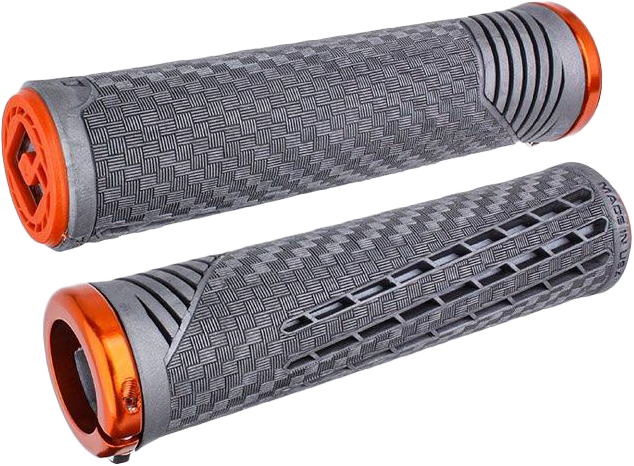 ODI CF11 V2.1 BMX GRIPS LNYX GRAY/ORANGE W/ORANGE