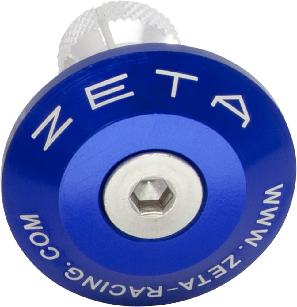 ZETA BAR END PLUG BLUE 35MM