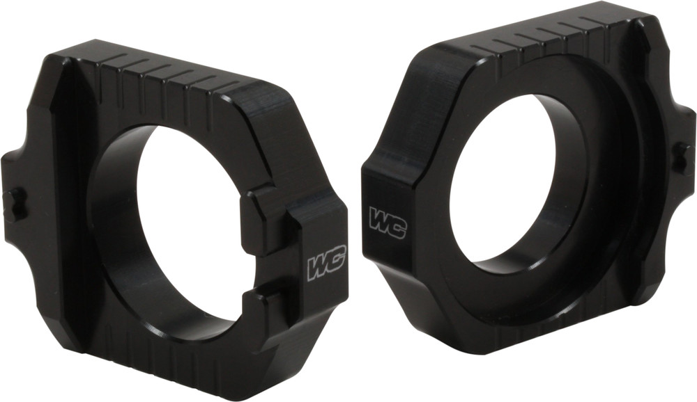 WORKS AXLE BLOCKS ELITE KTM/HUS BLACK
