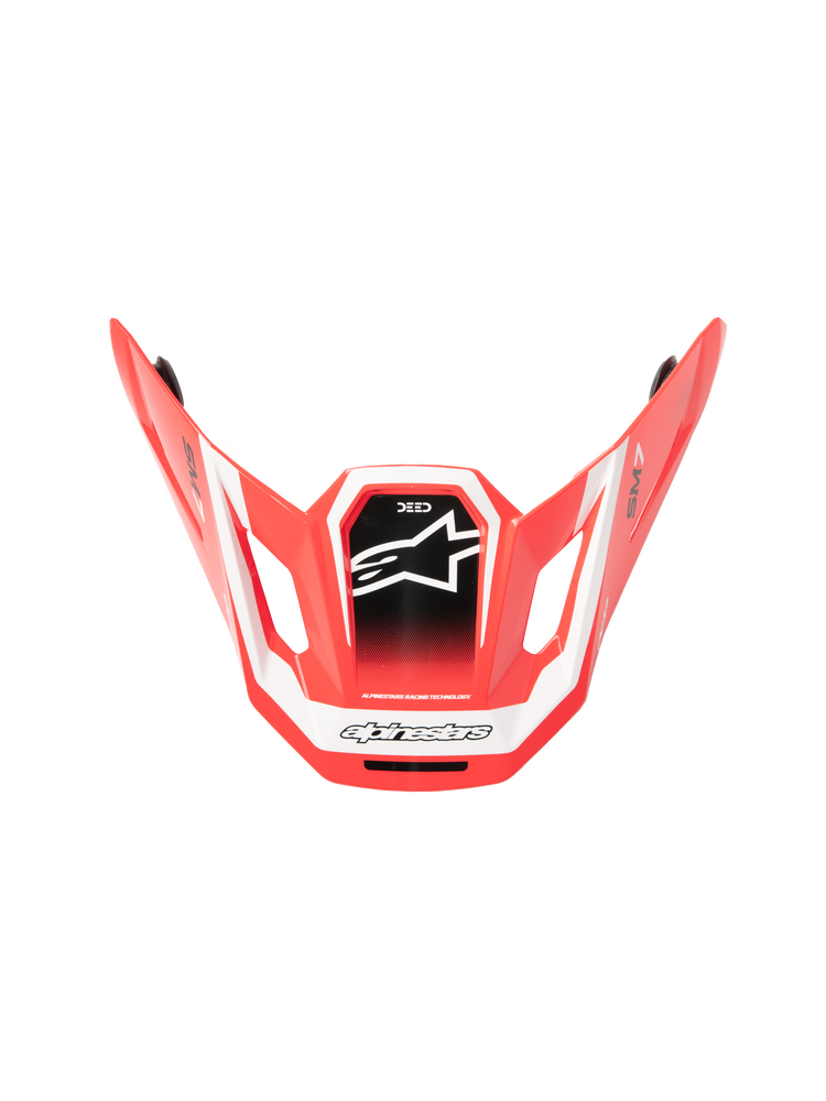 Alpinestars SM7 Deed Visor — Red/Black/White