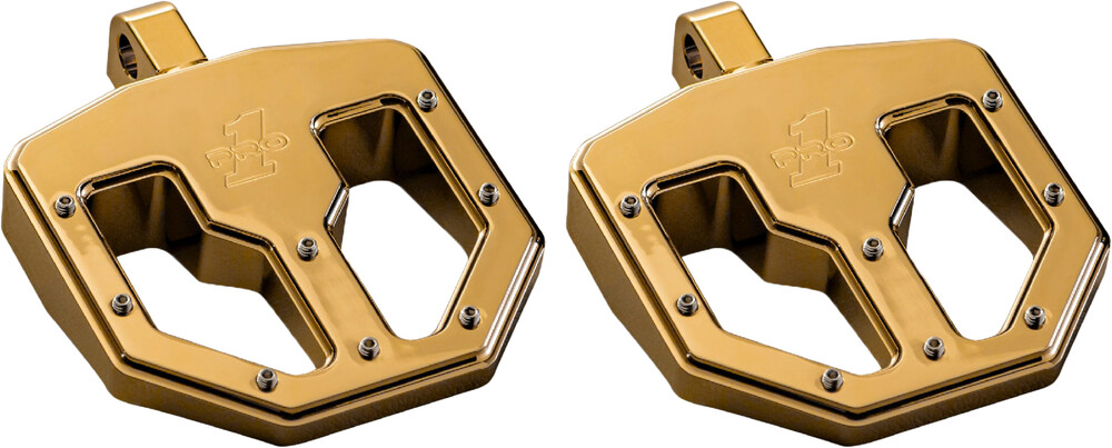 PRO ONE PRO PEG BMX V1 MINI FBOARD GOLD TITANIUM NITRIDE