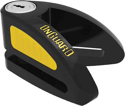 Onguard Boxer 8052 Disc Lock Blk/Yel With Reminder And Pouch