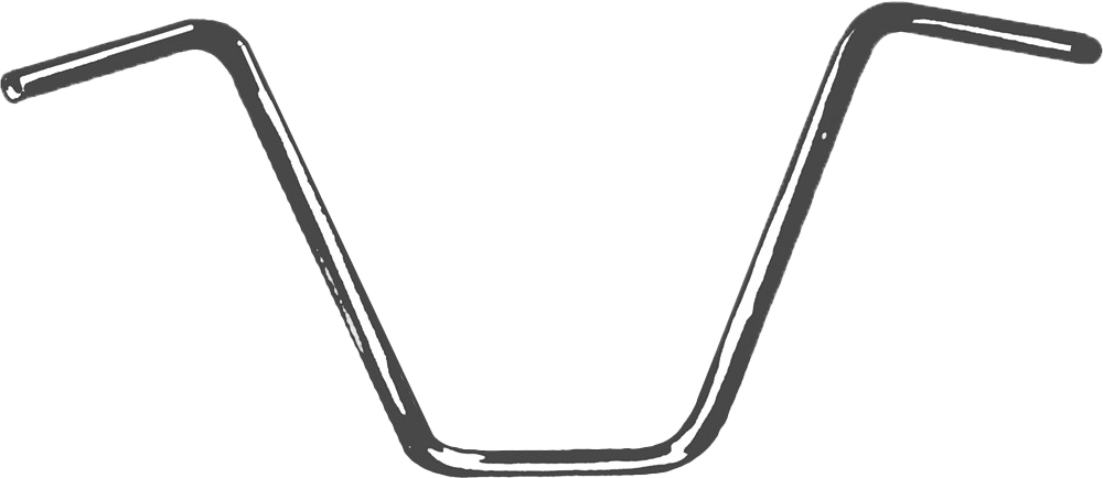 FIRE POWER 1" HANDLEBAR APE HANGER 12" RISE