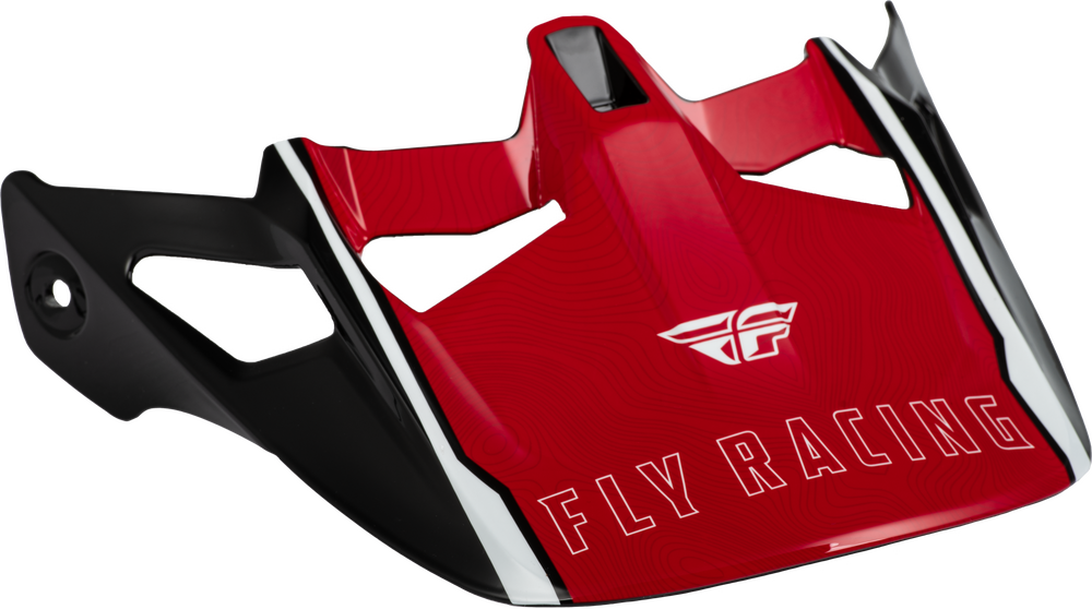 WERX-R HELMET VISOR RED CARBON