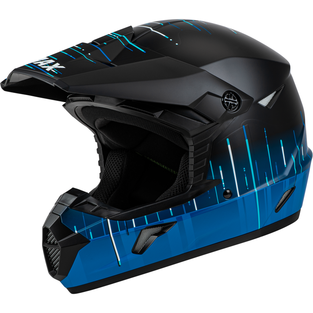 MX-46 FREQUENCY OFF-ROAD HELMET MATTE BLACK/BLUE LG