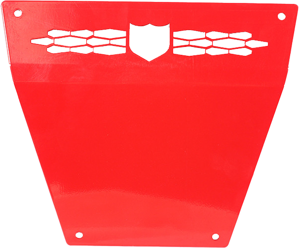 Pro Armor Front Race Skid Plate Red Pol