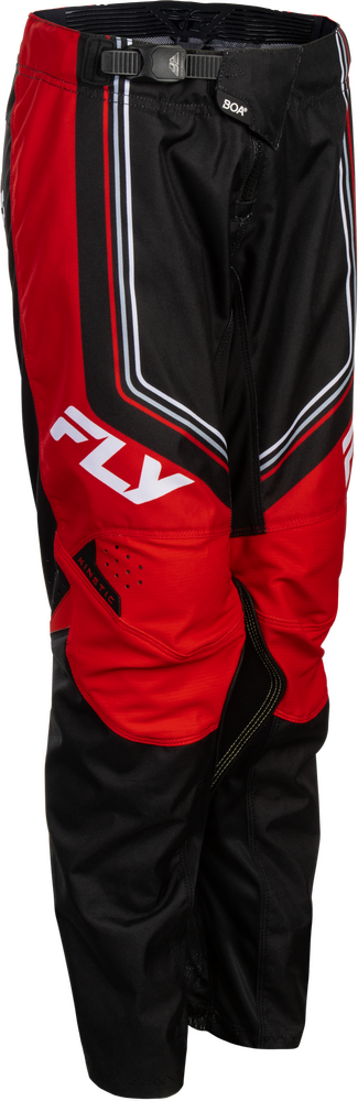 Fly Racing Youth Kinetic DBK Pants (2027) — Black/Red/White