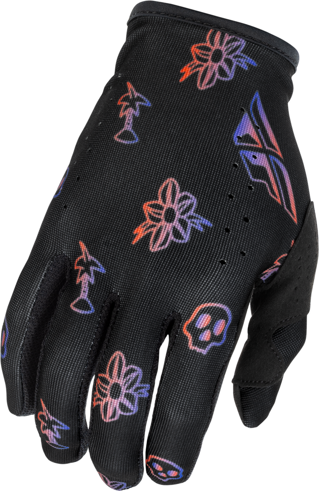 Fly Racing 2026 Lite Outline Gloves — Black/Red/Purple