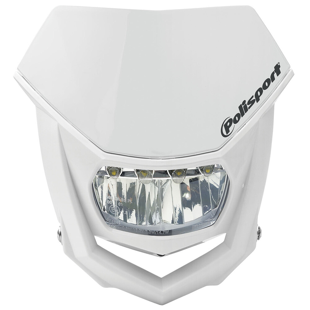 POLISPORT HALO HEADLIGHT WHITE/LED BULBS