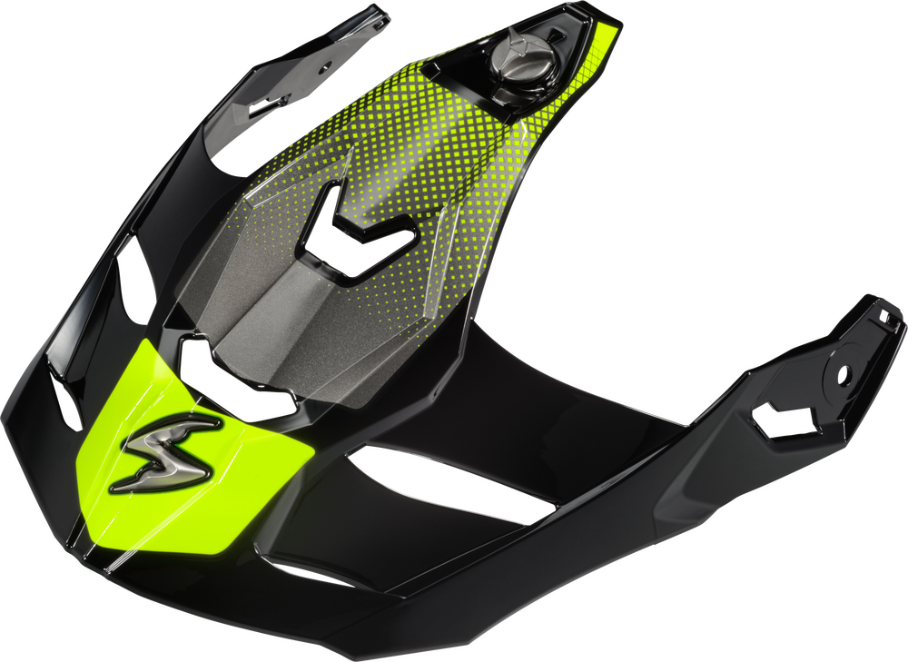 Scorpion EXO XT9000 Peak Visor Set — Hi-Vis Yellow