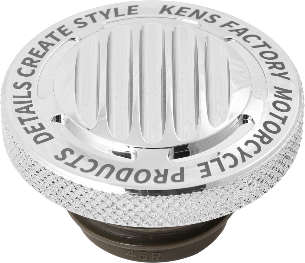 NL GAS CAP FINNED CHROME RACHET SCREW RH