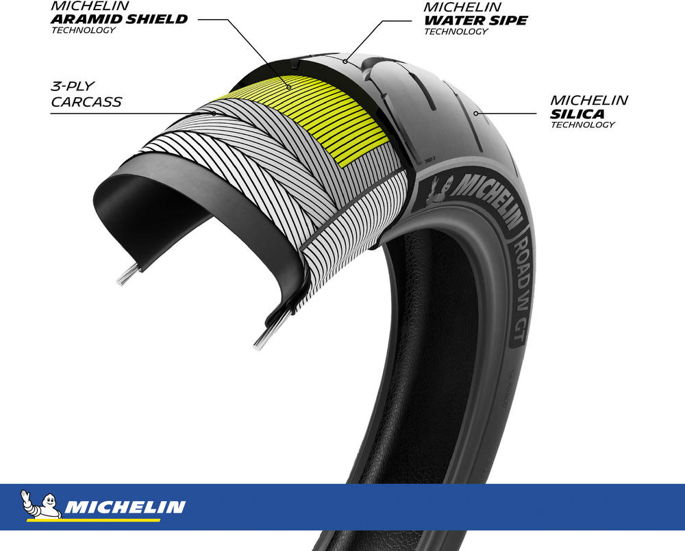 MICHELIN TIRE ROAD W GT FRONT 130/70R18 63H RADIAL TL