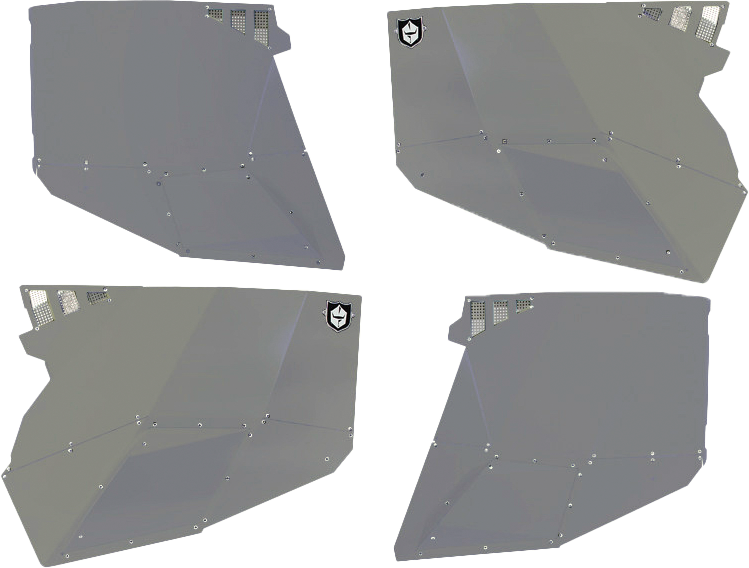 STEALTH DOOR ALLUMINUM SKINS TITANIUM MATTE METALLIC POL
